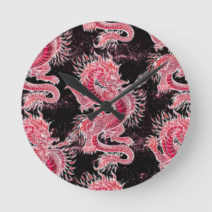 Red Dragon Galaxy Ronde Klok