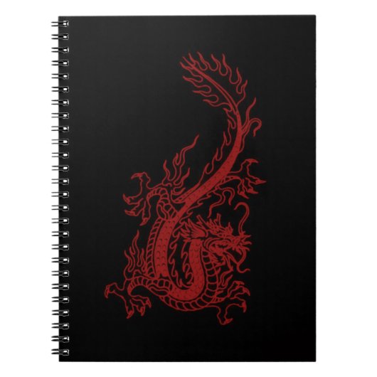 Red Dragon Glaurung Spiral notebook Notitieboek (Voorkant)