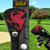 Red Dragon Golf Wales, Golfen, Welsh Vlag Golfheadcover