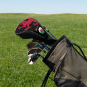 Red Dragon Golf Wales, Golfen, Welsh Vlag Golfheadcover (Insitu)