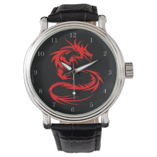 Red Dragon Horloge