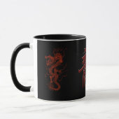 Red Dragon Jaar van de Dragon Asian Art Design Mok (Links)