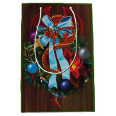 Red Dragon Kerstkrans Medium Cadeauzakje (Voorkant)