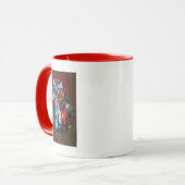 Red Dragon Kerstkrans Mok (Voorkant links)