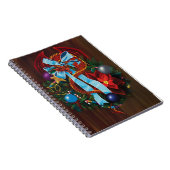 Red Dragon Kerstkrans Notitieboek (Rechterzijde)
