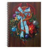 Red Dragon Kerstkrans Notitieboek (Voorkant)