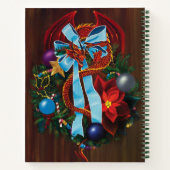 Red Dragon Kerstkrans Notitieboek (Achterkant)