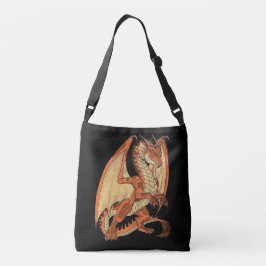 Red dragon King Crossbody Tas