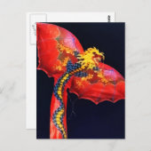 Red Dragon Kite Briefkaart (Voorkant / Achterkant)