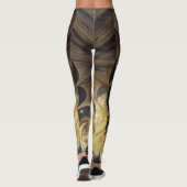 "Red Dragon" kunst leggings (Achterkant)