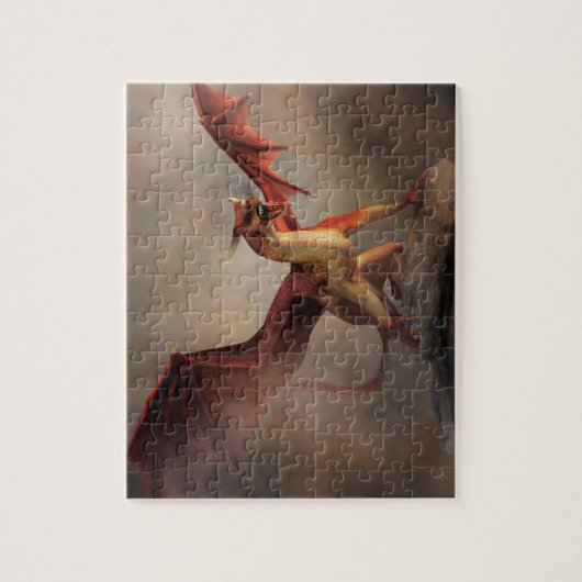 Red Dragon Legpuzzel (Verticaal)