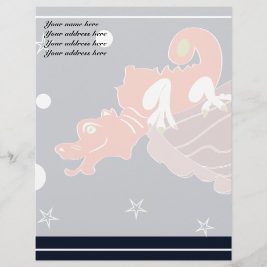 Red Dragon Letterhead Gepersonaliseerd Briefhoofd (Voorkant)