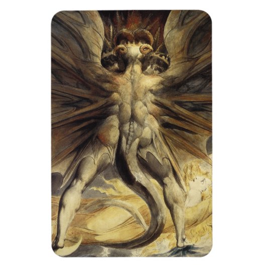 Red Dragon magnet Magneet (Verticaal)