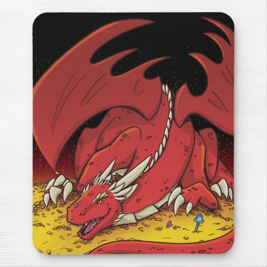Red Dragon Mousepad Muismat (Voorkant)
