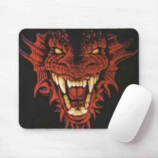 Red Dragon Mousepad Muismat (Met muis)