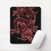 Red Dragon Mousepad Muismat (Met muis)