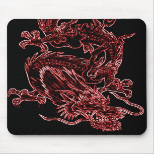 Red Dragon Mousepad Muismat