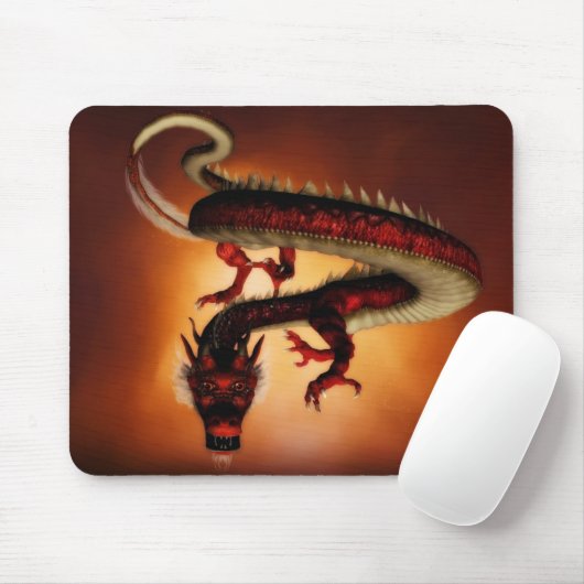 Red dragon mousepad muismat (Met muis)