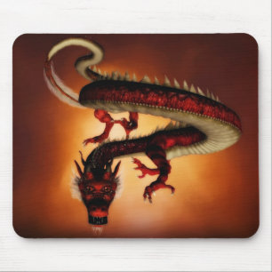 Red dragon mousepad muismat