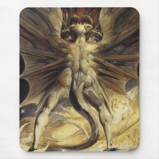 Red Dragon mousepad Muismat (Voorkant)