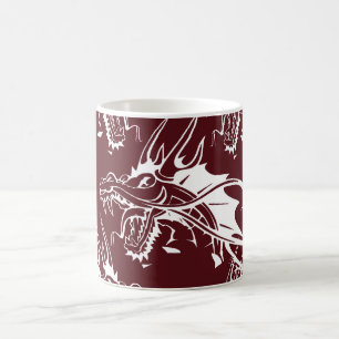 Red Dragon Mythical Creature Cool Fantasy Design Koffiemok