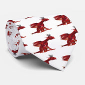 Red Dragon Necktie Stropdas (Opgerold)