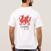 Red Dragon of Wales T shirt (Achterkant)