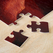 Red Dragon Perches op Craggy Mountain Peak Legpuzzel (Zijkant)