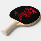 Red Dragon Ping Pong Paddle Tafeltennisbatje (Voorkant Gekanteld)