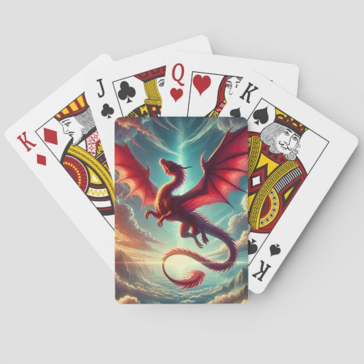 Red Dragon Pokerkaarten (Achterkant)