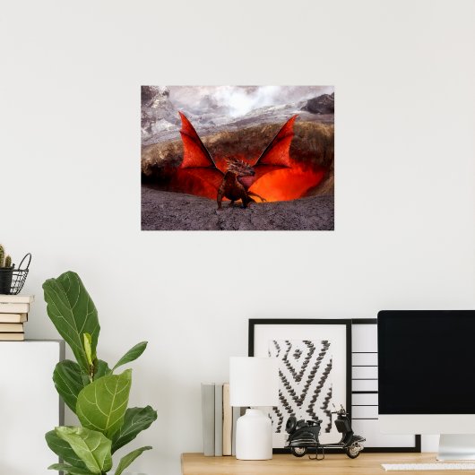 Red Dragon Poster (Thuiskantoor)