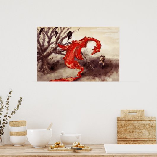 Red Dragon Poster (Keuken)