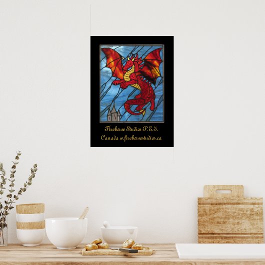 Red Dragon Poster (Keuken)