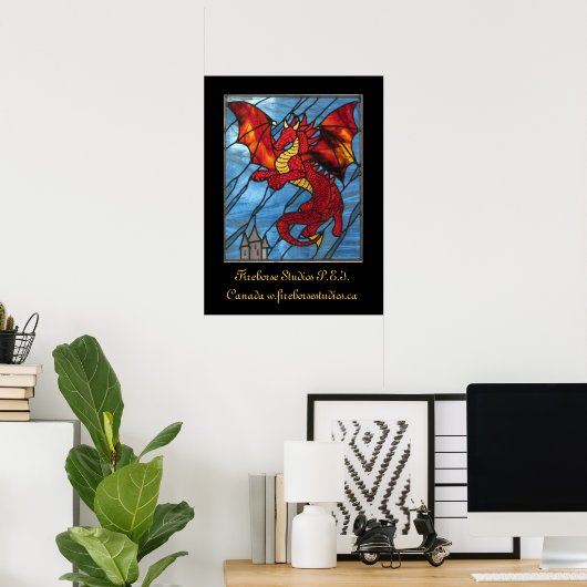 Red Dragon Poster (Thuiskantoor)