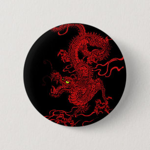 Red Dragon Ronde Button 5,7 Cm