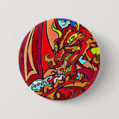 Red Dragon Ronde Button 5,7 Cm (Voorkant)
