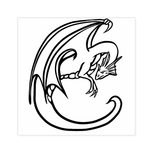 Red Dragon Rubberstempel (Afrduk)