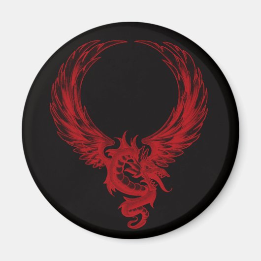 Red Dragon Ryuu Magnet (Voorkant)
