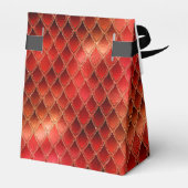 Red Dragon Scales Gouden Verjaardag Dank u Bedankdoosjes (Achterkant)