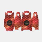 Red Dragon Scales Gouden Verjaardag Dank u Bedankdoosjes (Uitgevouwen)