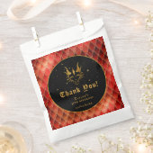 Red Dragon Scales Gouden Verjaardag Dank u Bedankzakje (Geknipt)