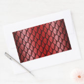 Red Dragon Scales Rechthoekige Sticker (Envelop)
