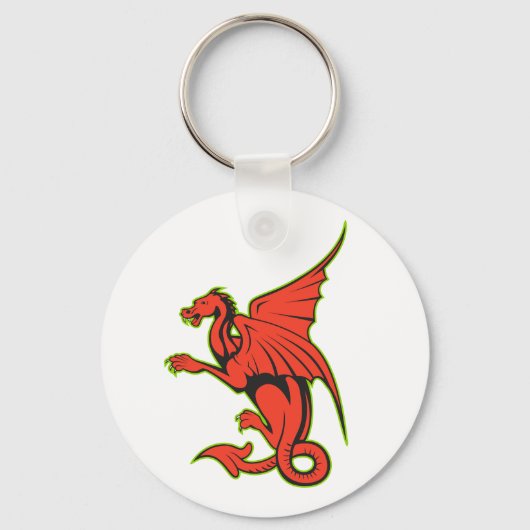 Red Dragon Sleutelhanger (Voorkant)