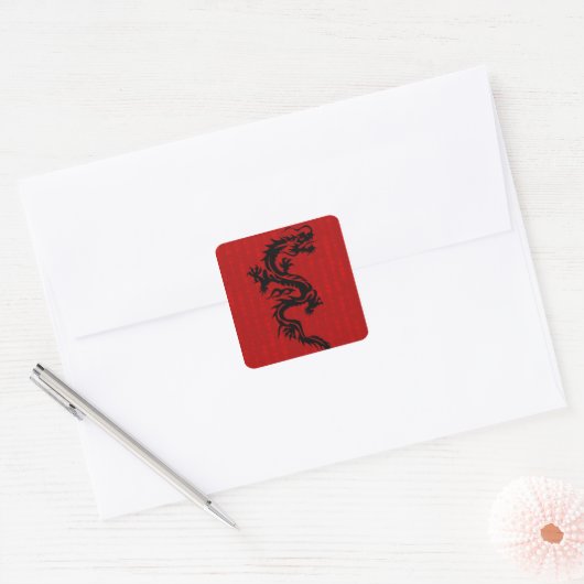 Red Dragon Sticker (Envelop)