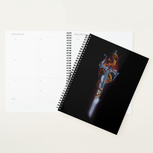 Red Dragon Sword Fantasy Planner (Display)