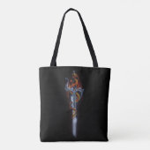 Red Dragon Sword Fantasy Tote Bag (Achterkant)