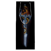 Red Dragon Sword Fantasy Wijn Cadeautas (Achterkant)