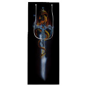 Red Dragon Sword Fantasy Wijn Cadeautas (Voorkant)