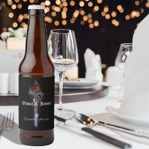 Red Dragon Sword Rozen Bier Etiket