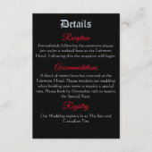 Red Dragon Sword Rozen Fantasy Informatiekaartje (Voorkant)